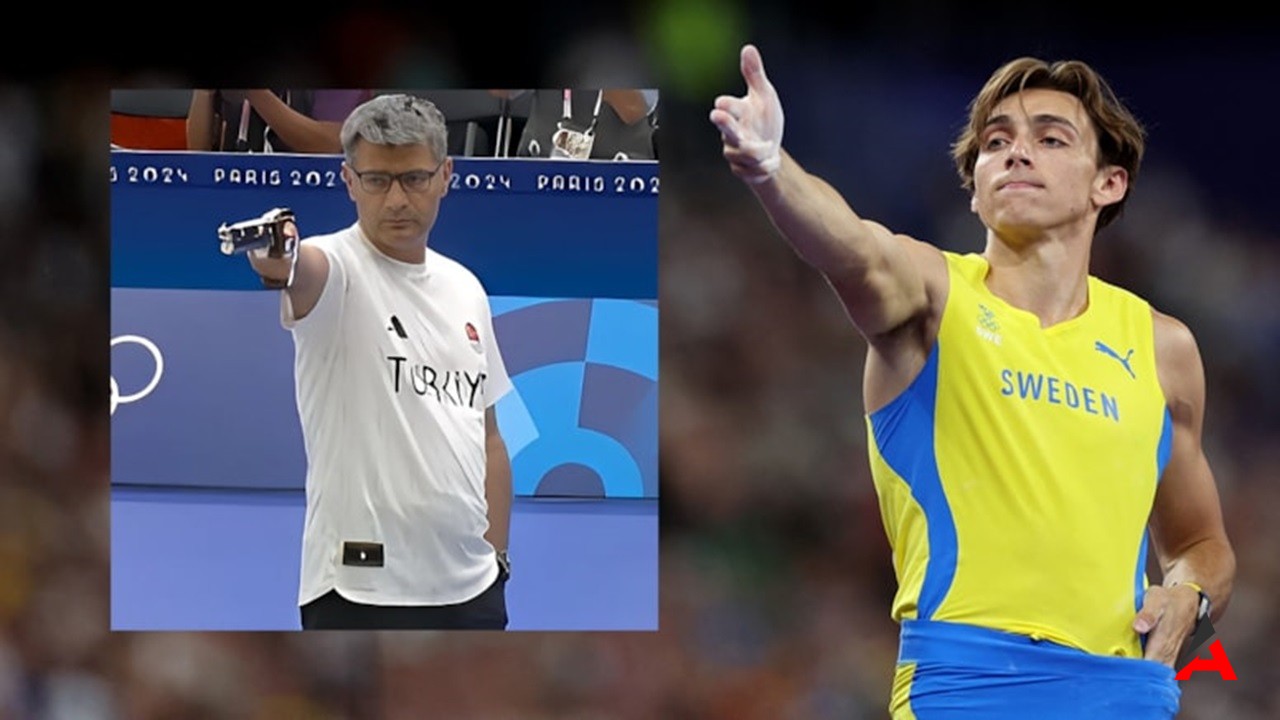 Duplantis’ten İki Rekor Birden: Olimpiyat Şampiyonu Oldu, Yusuf Dikeç Pozu Verdi