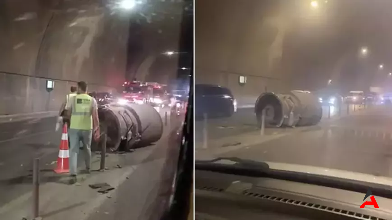 Pendik’te Tünelde Havalandırma Borusu Kazası: Yol Düşen Boru Trafiği Felç Etti!
